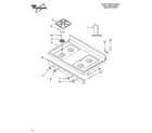 Whirlpool YSF385PEGQ7 cooktop parts diagram