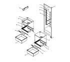 Amana 2599CIWEA-P1170601WL ref shelving and drawers diagram
