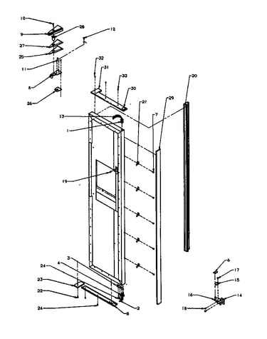 Fz door hinge and trim parts