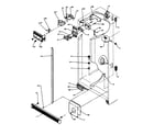 Amana 2599CIWEW-P1170601WW ref/fz controls and cabinet parts diagram