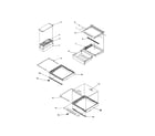 Amana 2699A deli / shelves / crisper / accessaries diagram