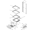 Amana ACD2232HRB deli and ref shelf diagram