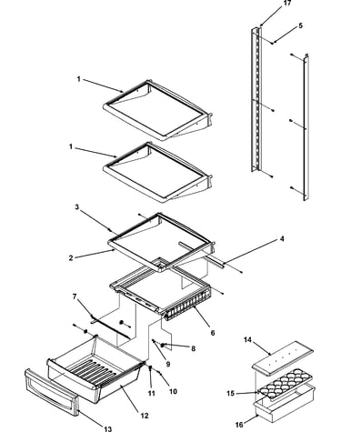 Deli and ref shelf