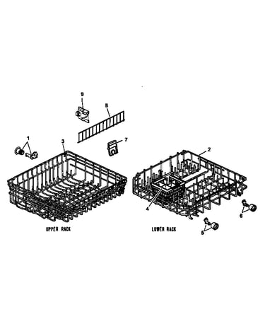 Upper/lower racks