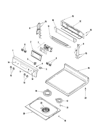 Control panel/top assembly