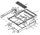 Amana AKDG1E-P1113301S burner box section diagram