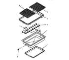 Amana AKDG1W-P1113302S grille module assy diagram