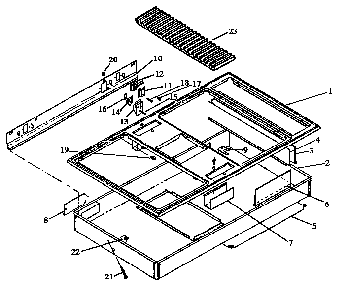 Burner box section