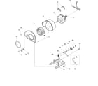 Amana ALG120RAW-PALG120RAW motor and fan assemblies diagram