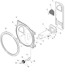 Rear bulkhead, rollers & air duct assy