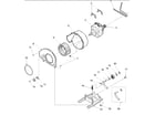 Amana ALG230RAW-PALG230RAW motor and fan assemblies diagram
