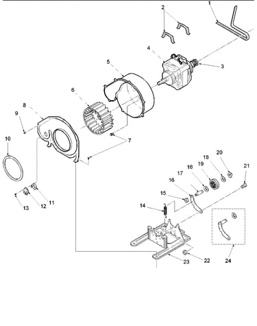 Motor and fan assemblies