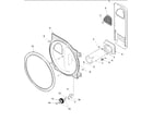 Amana ALG331RAW-PALG331RAW rear bulkhead, rollers & air duct assy diagram