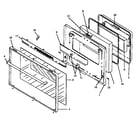 Amana ARR633E-P1130992NE oven door diagram