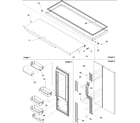 Amana ARS236XAW-PARS236XAW0 refrigerator door trim diagram