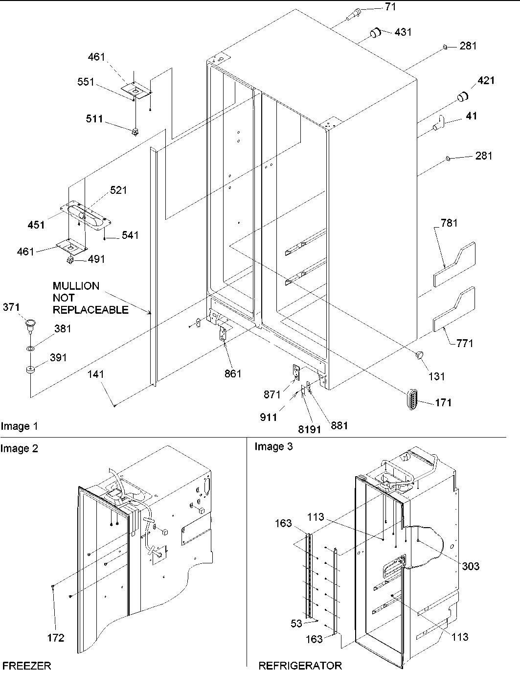 Cabinet parts