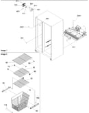 Freezer shelves and lights