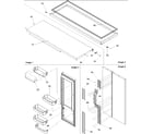 Amana ARS266XAW-PARS266XAW0 refrigerator door trim diagram