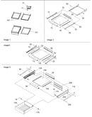 Refrig. feature, shelf & meatkeeper assy