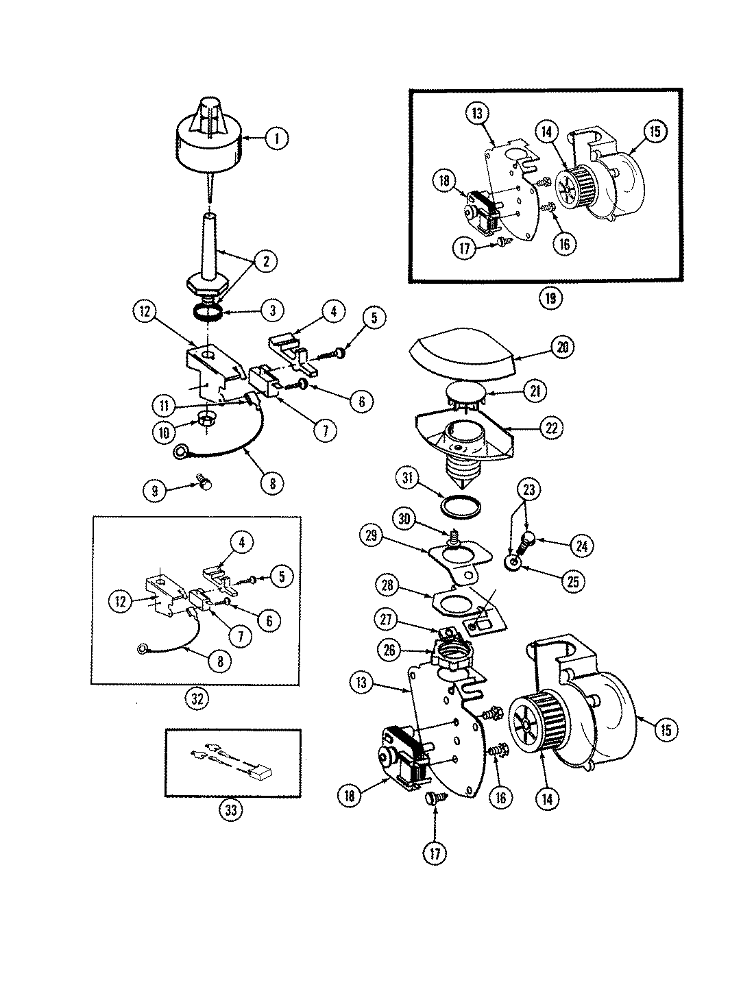 Blower & float assembly