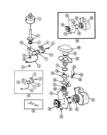 Blower & float assembly