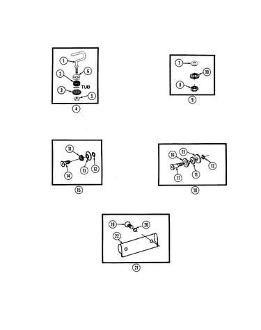 Tub fastener kit
