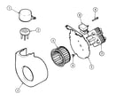 Jenn-Air DW860W blower diagram