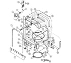 Jenn-Air DW860W tub diagram