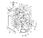 Maytag DWU7400AAE tub diagram