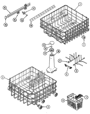 Track & rack assembly (dwu7402aam)
