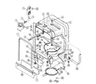 Maytag DWU8891AAX tub diagram