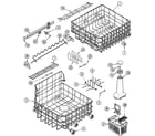 Maytag DWU8912AAM track & rack assembly diagram