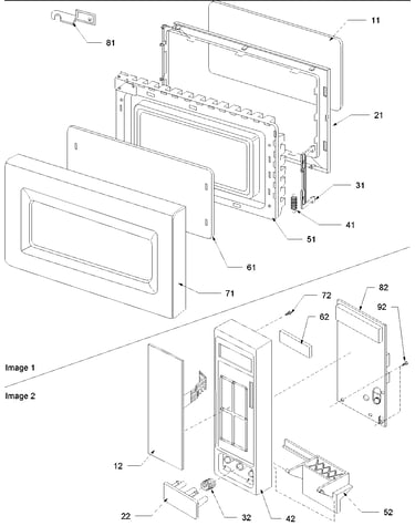 Door & control panel parts