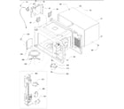 Amana F1331E-P1323103M oven cavity & latch assembly parts diagram