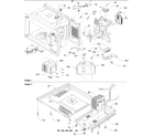 Amana F1331W-P1323104M interior and base plate parts diagram