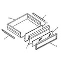 Modern Maid FDU2492B-P1130630NB storage drawer diagram