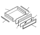 Modern Maid FDU2492WW-P1130626N storage drawer diagram