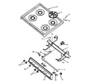 Amana GBP26AA0X-P1143026NW top burner assy diagram