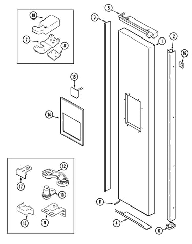 Freezer outer door