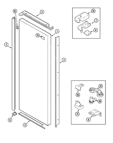 Fresh food outer door