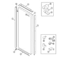 Maytag GC2227EED3 fresh food outer door diagram