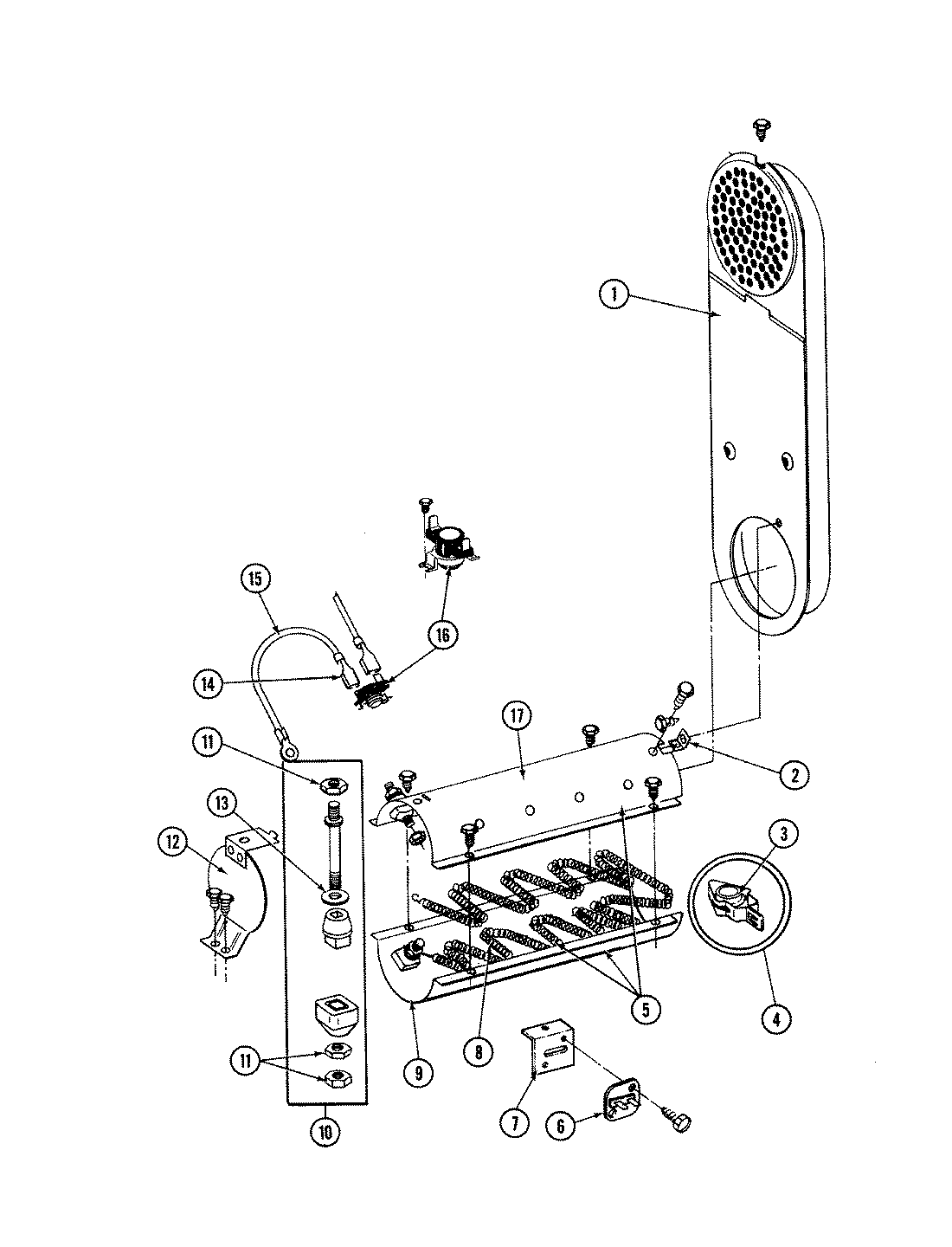 Inlet duct & heater assembly