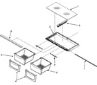 Jenn-Air JBD2286KEW crisper assembly diagram