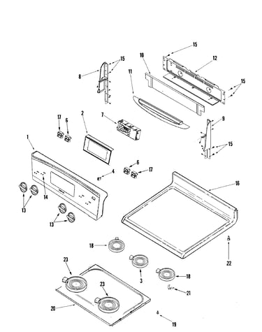 Control panel/top assembly