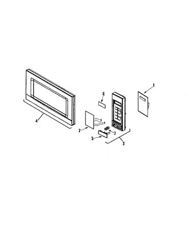 Control panel/door assembly
