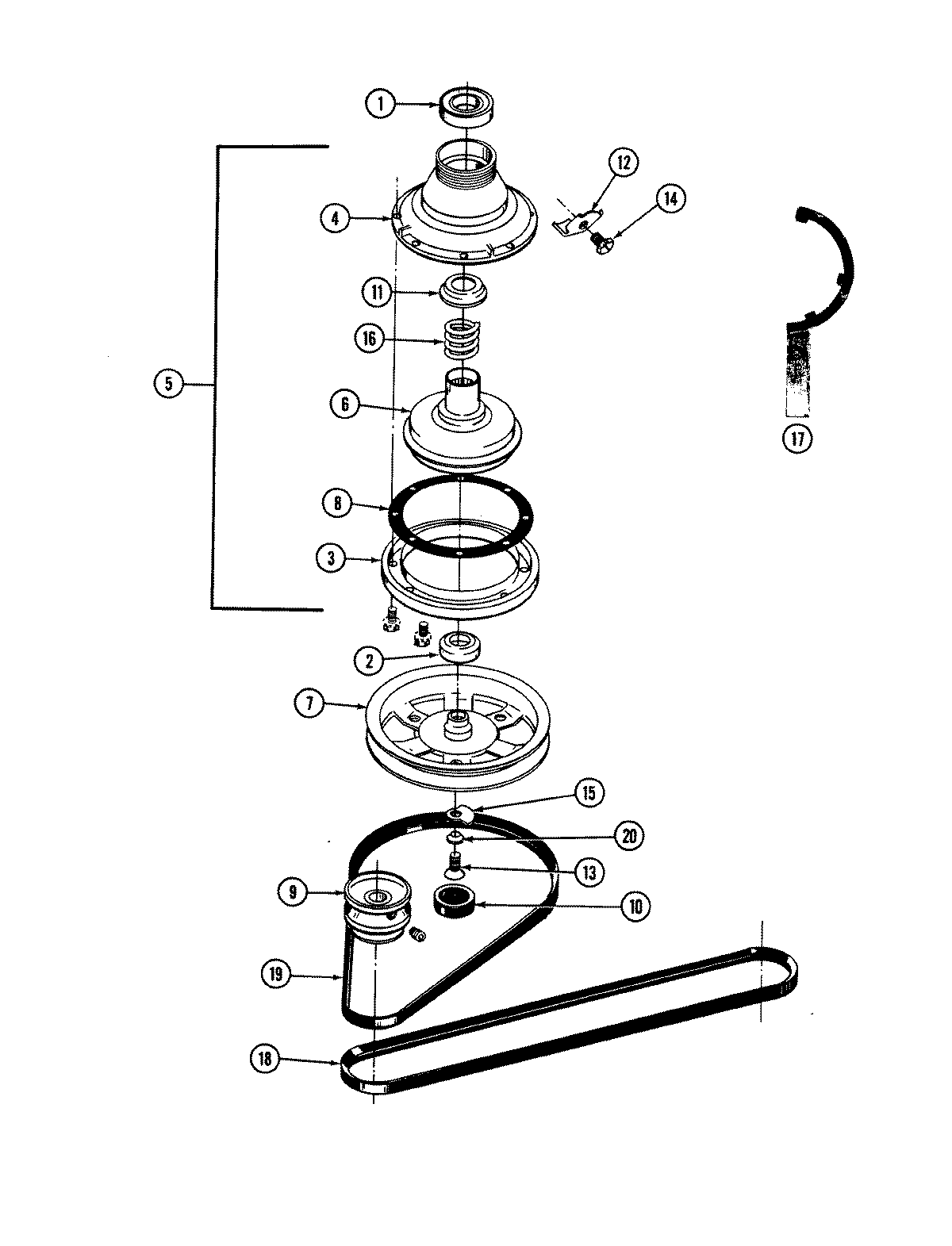 Clutch, brake & belts