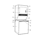 Maytag LSE1000 front view diagram
