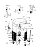 Inner/outer tub,agitator & wtr levl swth
