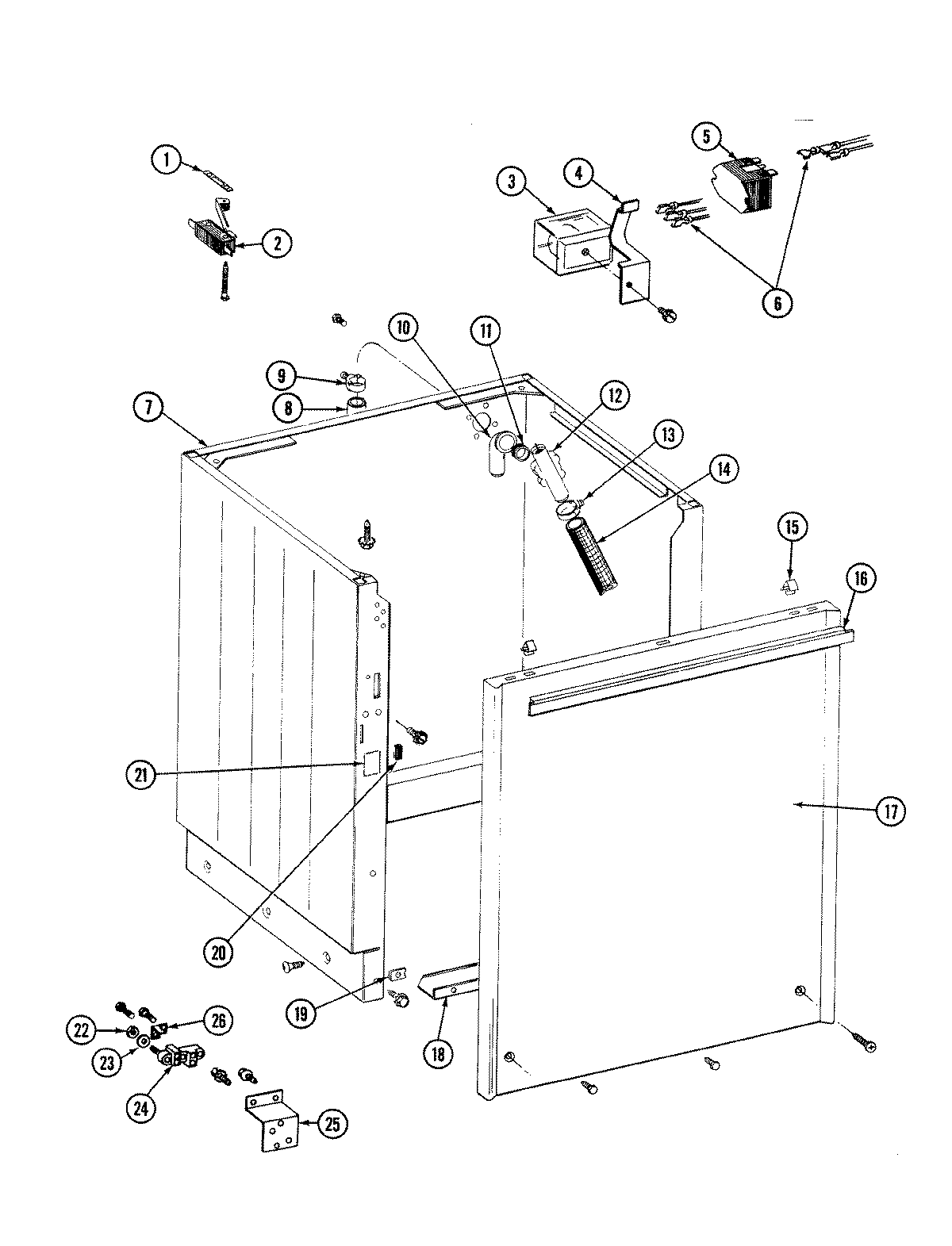 Cabinet & front panel