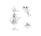 Maytag LSG1000 motor & pump assembly diagram